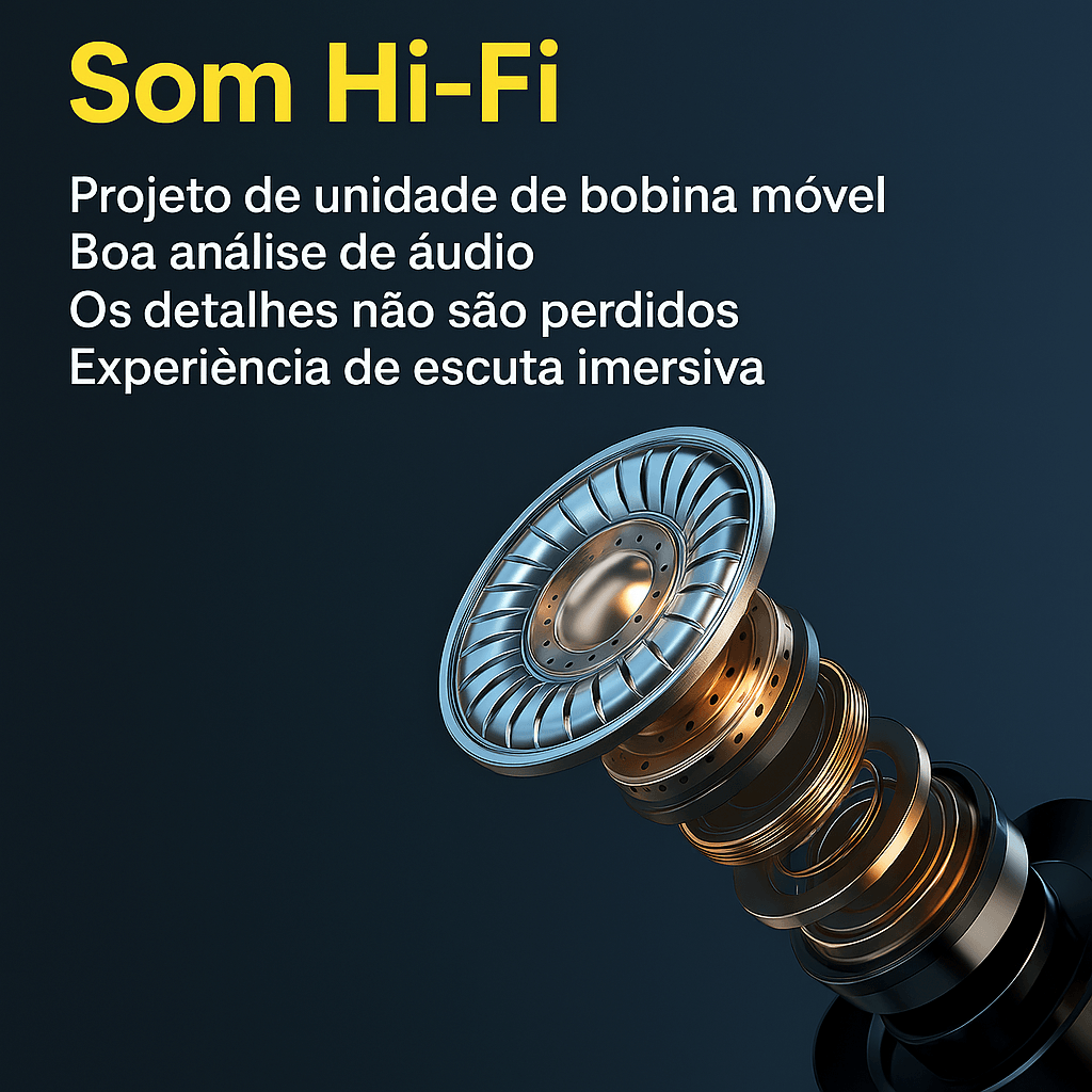 Fone de ouvido sem fio M10