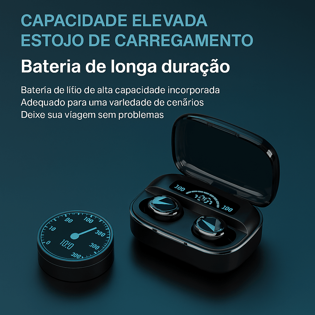 Fone de ouvido sem fio M10