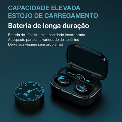 Fone de ouvido sem fio M10