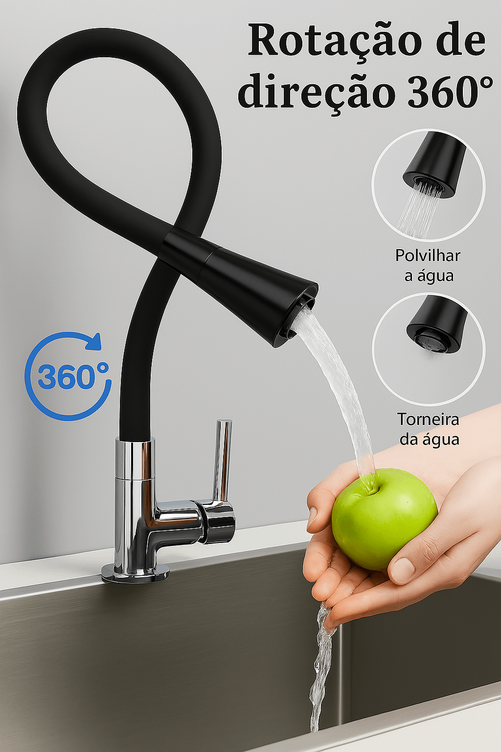 Torneira gourmet modern cone