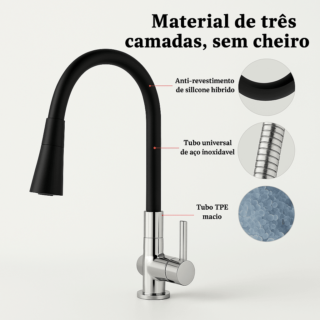 Torneira gourmet modern cone